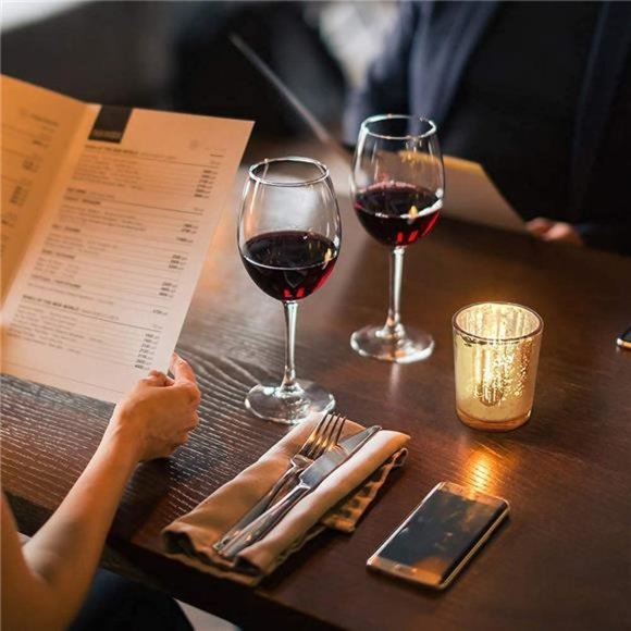 Gold Votive Candle Holders Bulk, Mercury Glass Tealight Candle Holder Set of 12 - Picture 4 of 7